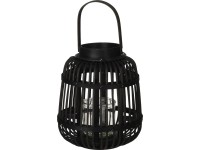 Koopman Bambusový lampáš čierny pr. 19 x 24 cm
