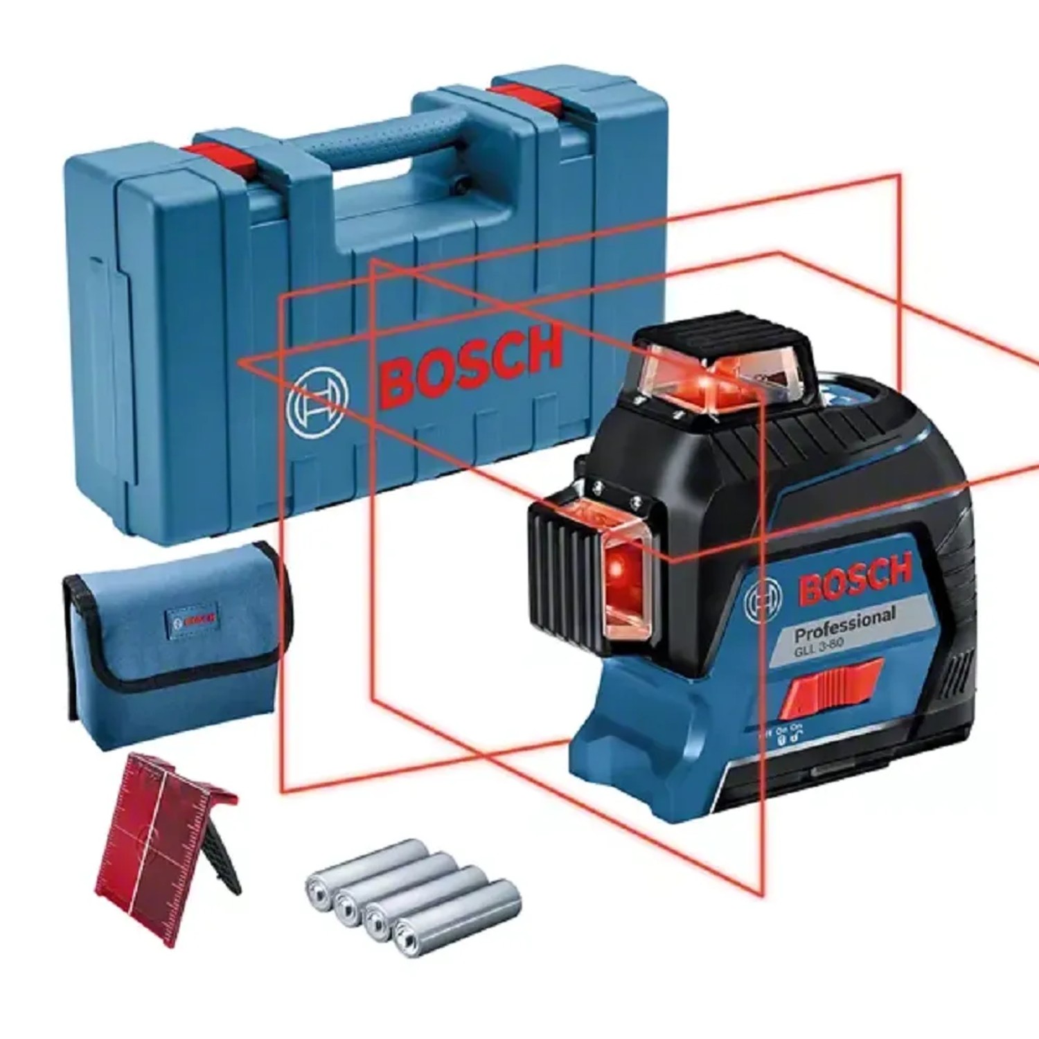 E-shop Bosch Professional Čiarový laser GLL 3-80 Set