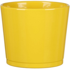 Žltý keramický kvetináč Scheurich Frühlingstopf 883, Ø 12 cm, pre interiér.