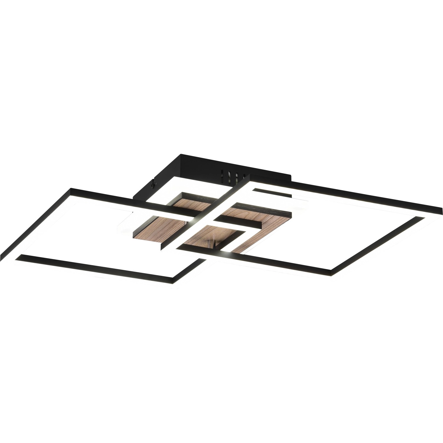 E-shop REALITY LED stropné svietidlo GIRO drevo 25 W 3000 lm 2700-6000 K 57 x 8 x 35 cm