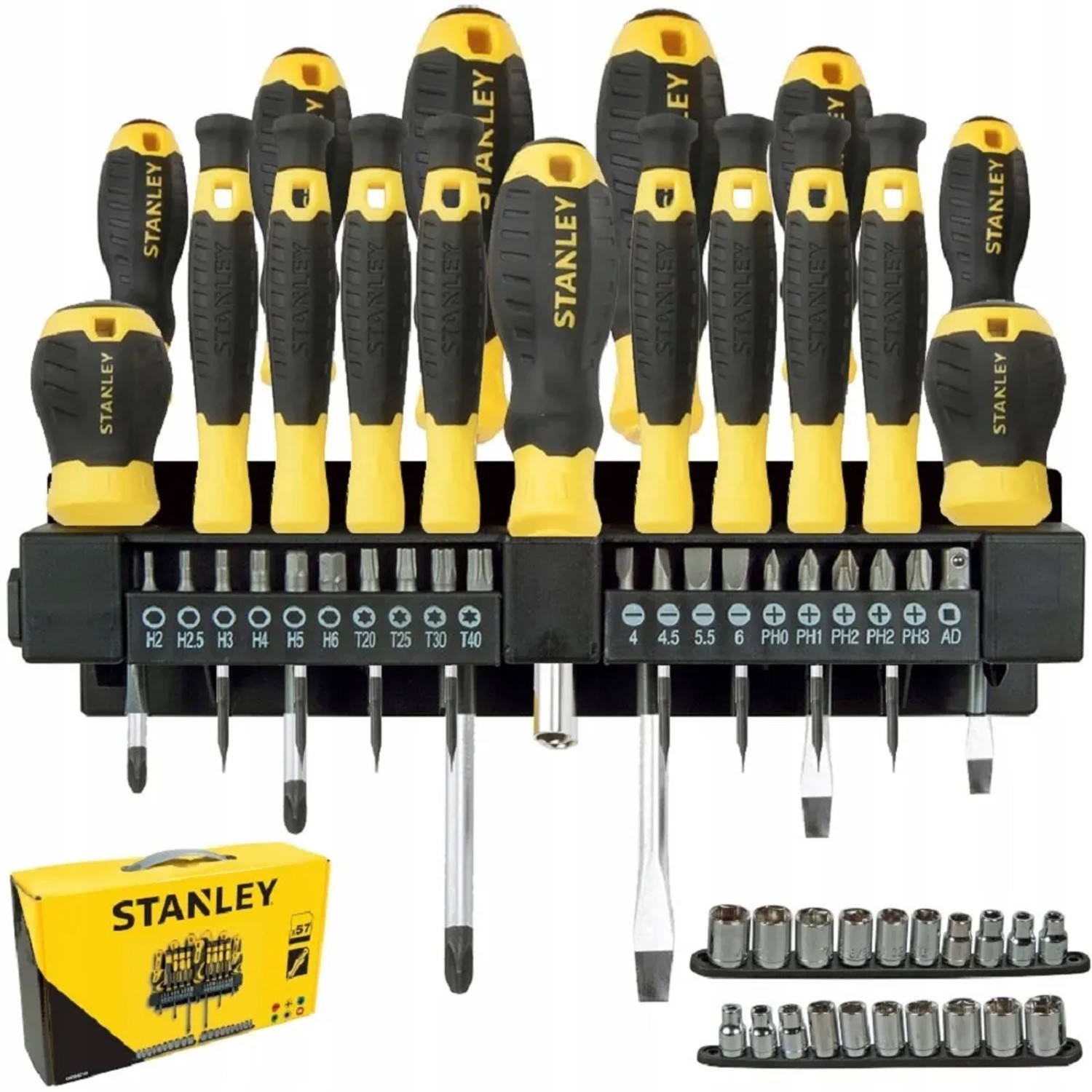 E-shop STANLEY Súprava skrutkovačov STHT0-62143, 57-dielna