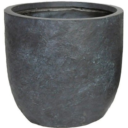Mega Collections Kvetináč Arizona Egg Pot grafitová pr. 45 x 43 cm