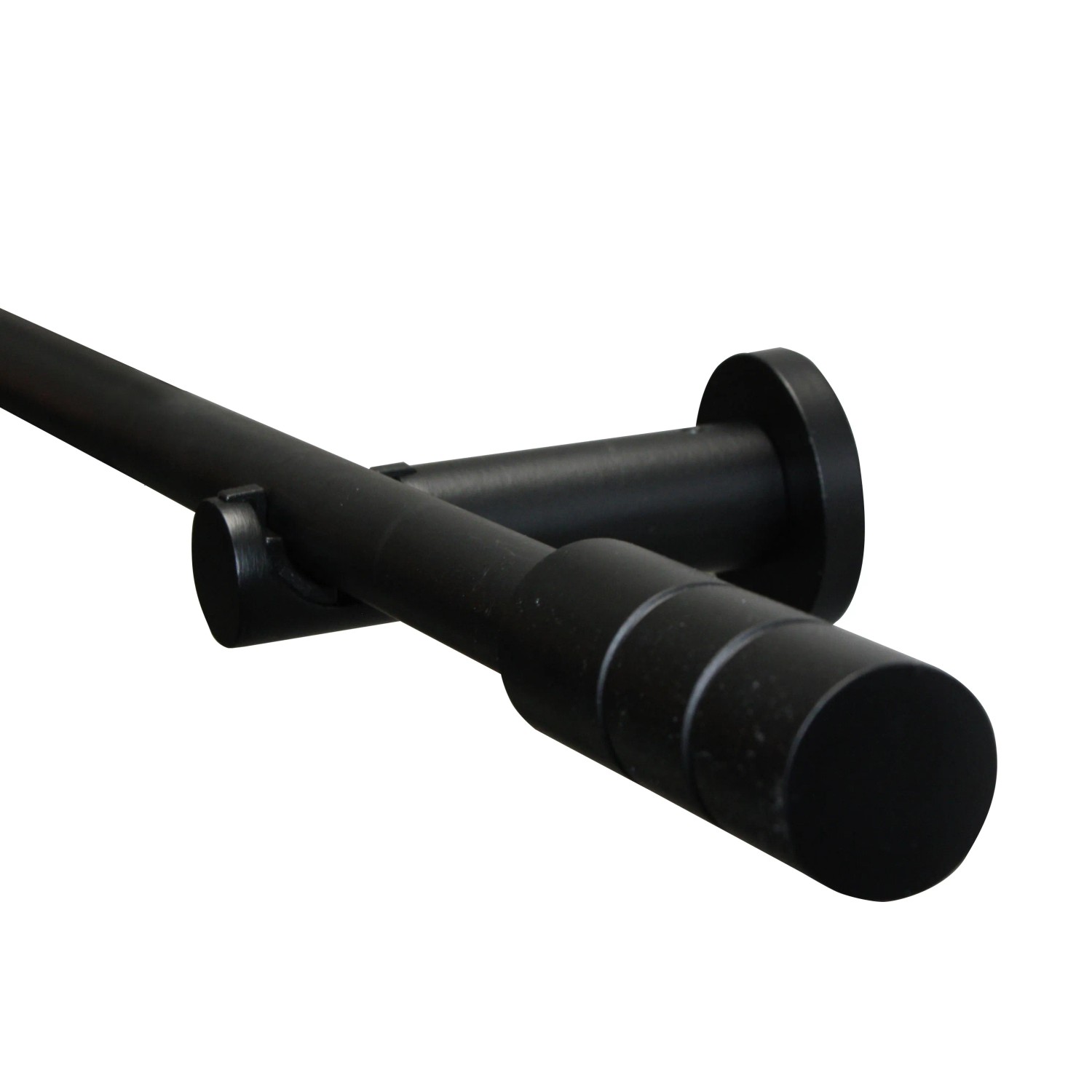 E-shop Gardinia Záclonová súprava Zylinder matná čierna 1 tyč pr. 19 mm, 220 cm