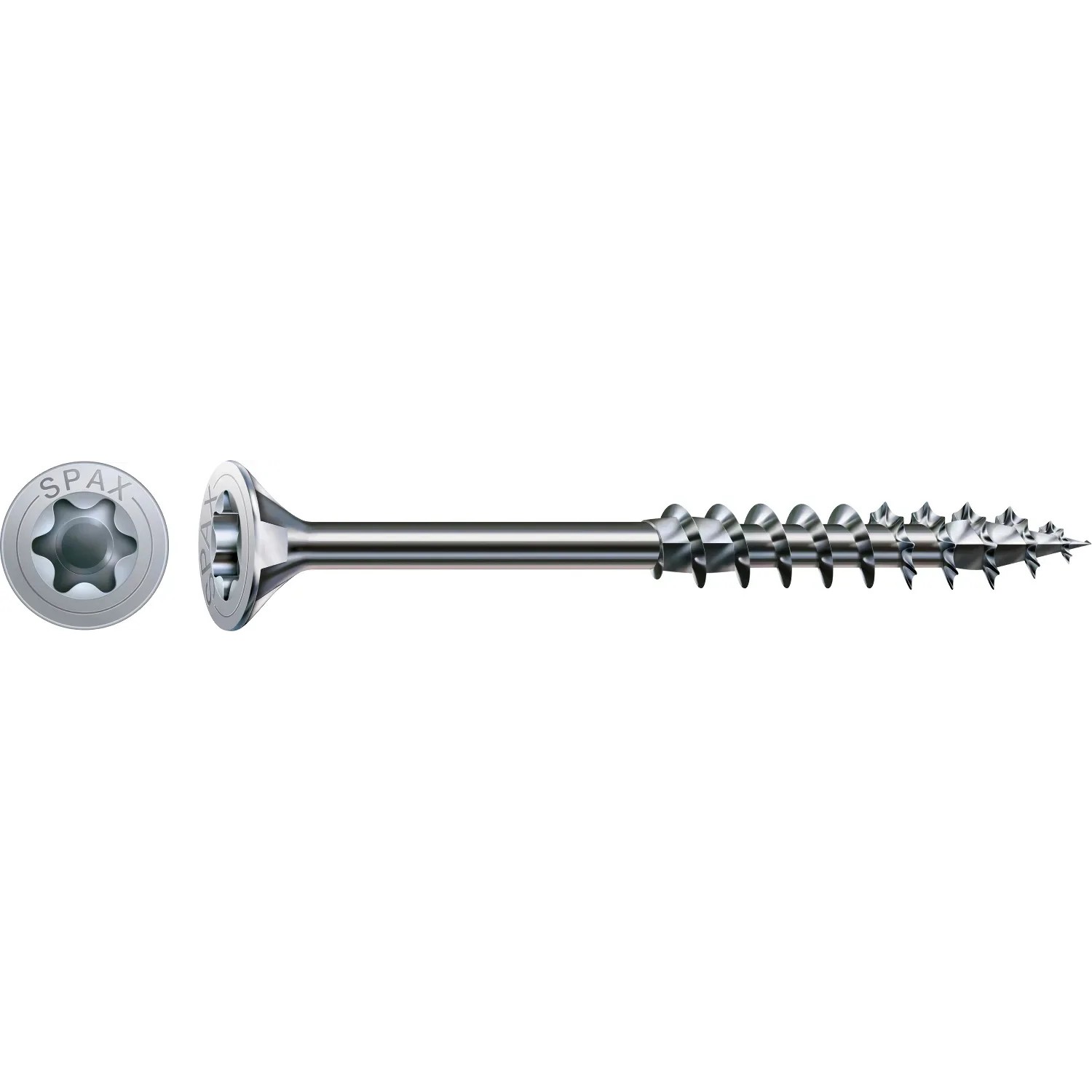 E-shop Spax Uni skrutka zápust.hlava T-Star+ T30 4CUT čiast.závit Wirox 6 x 200 mm 20ks