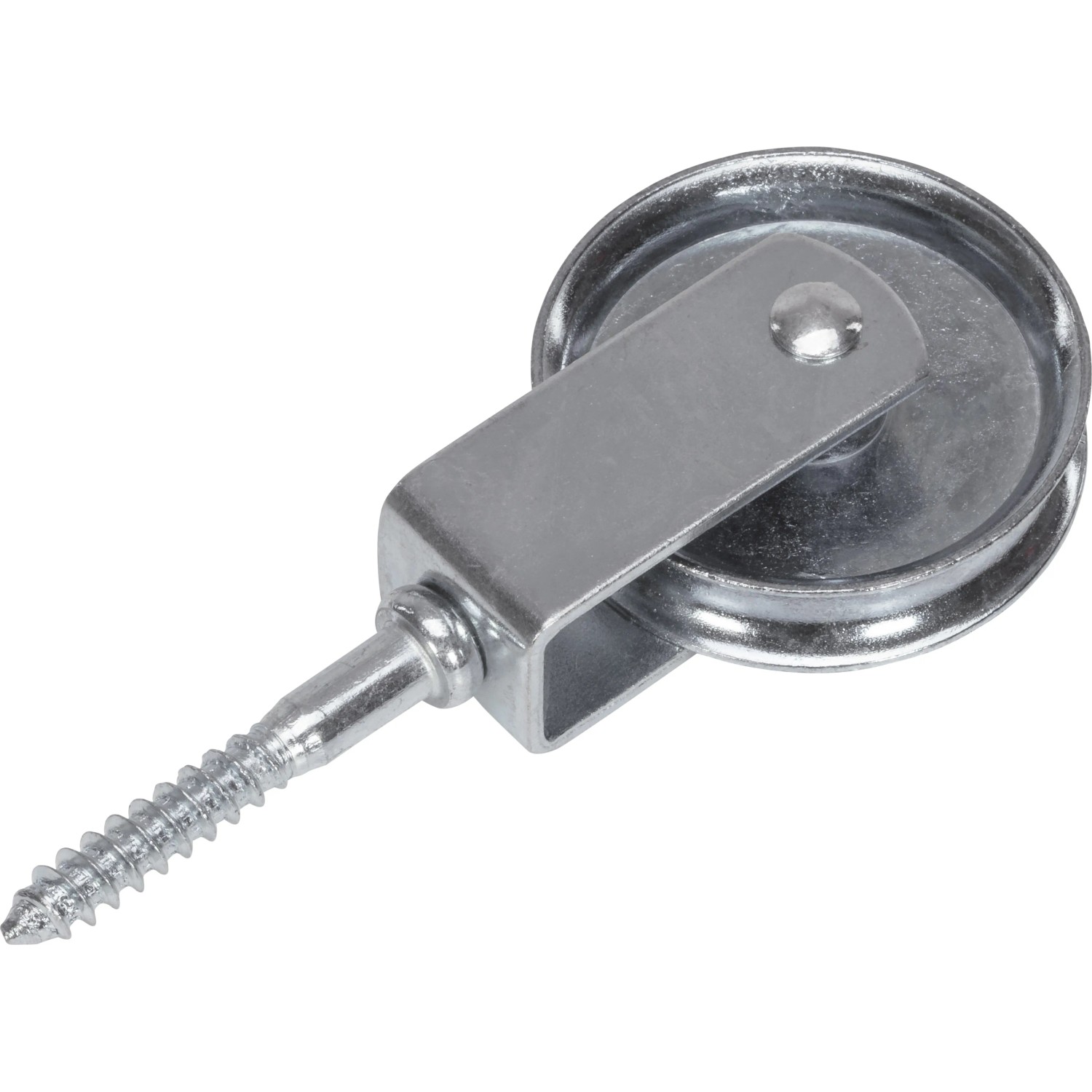 E-shop LUX-TOOLS Lanová kladka s skrutkou pozinkovaná oceľ, 110 x 46 mm, pr. 50 mm