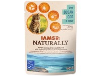 Iams Kapsička Cat Naturally treska v omáčke 85 g
