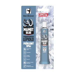 Den Braven Mamut Crystal lepidlo, vysokopevnostné a transparentné.