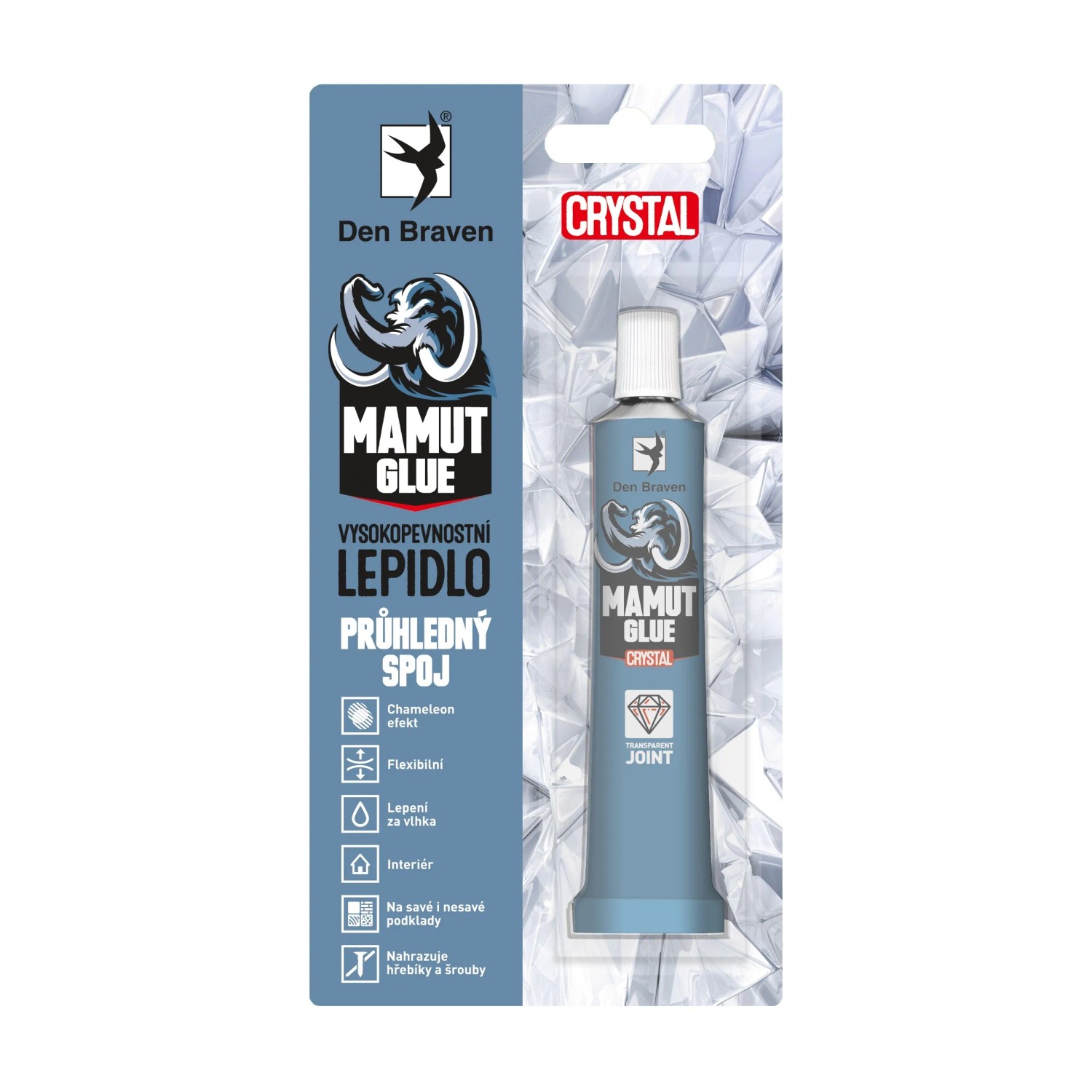 E-shop Den Braven Lepidlo MAMUT GLUE CRYSTAL transparentné 25 ml