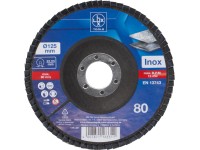 LUX-TOOLS Lamelový brúsny kotúč na kov, zrnitosť K80, pr. 125 mm