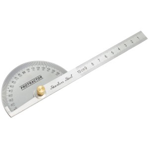 Uhlomer LUX Classic 100 mm z ocele, nastaviteľný na meranie a značenie uhlov.