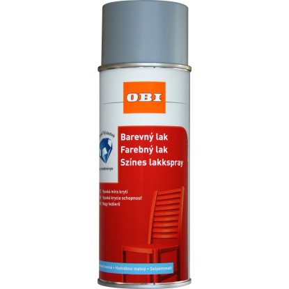 OBI Lak v spreji hodvábne matný RAL 7001 striebrosivá 400 ml