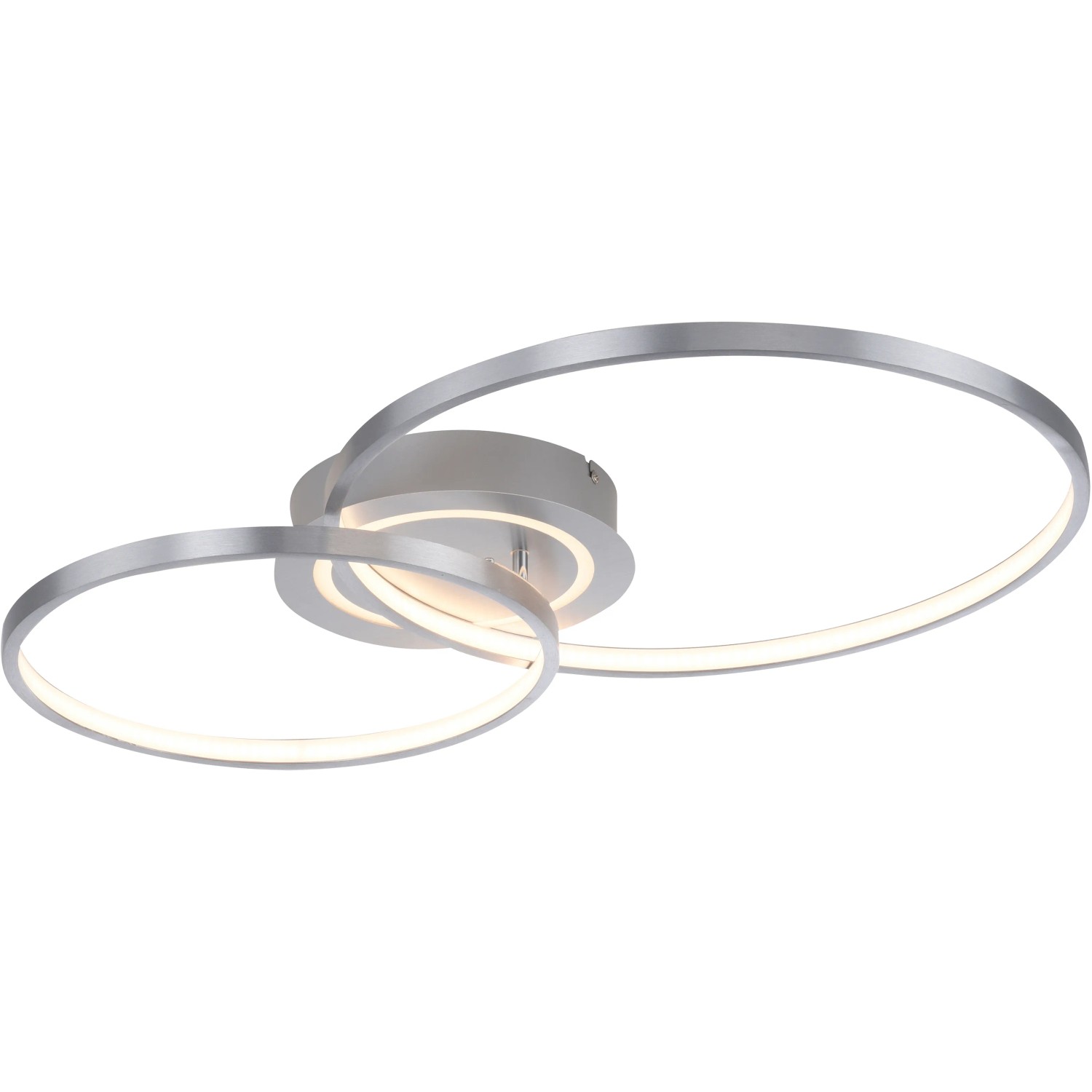 E-shop Leuchten Direkt LED stropné svietidlo ASMINA hliník 69 x 55 cm