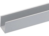 Arcansas U-Profil hliníkový strieborný eloxovaný 15 x 10 x 2000 mm