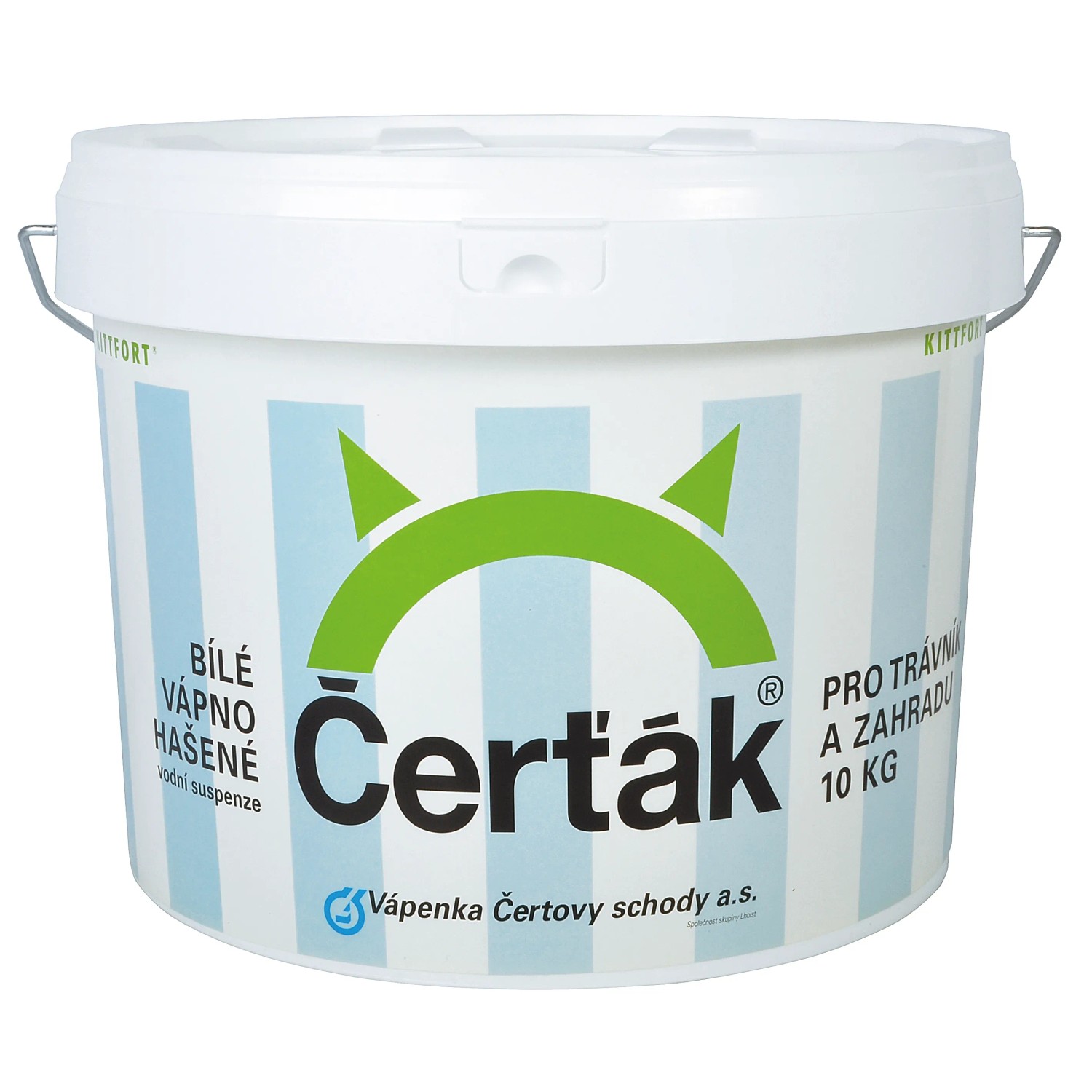 E-shop Čerťák Hasené biele vápno pre trávnik a záhradu, 10 kg