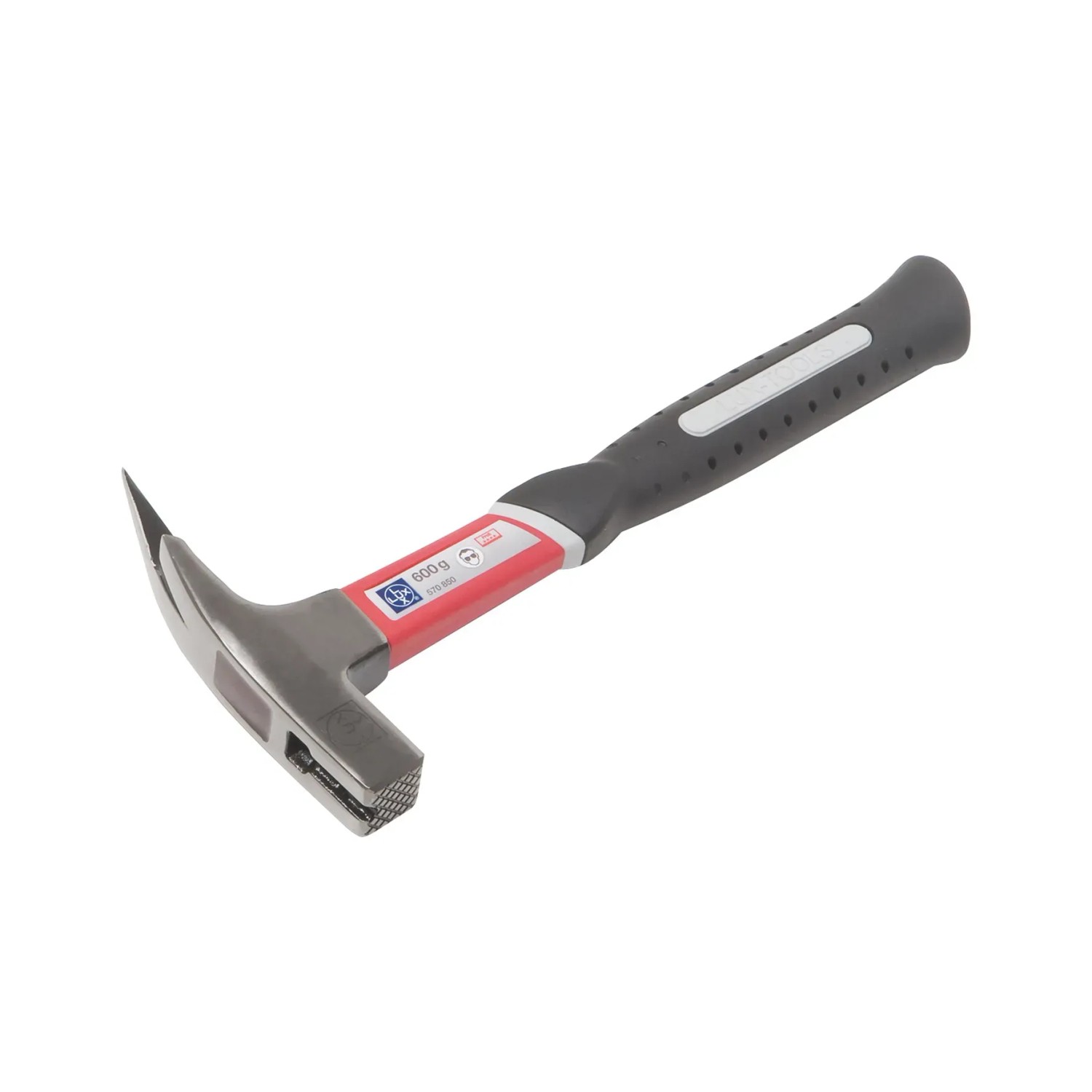 E-shop LUX-TOOLS Pokrývačske kladivo s poriskom z laminátu a magnetom 600 g Comfort
