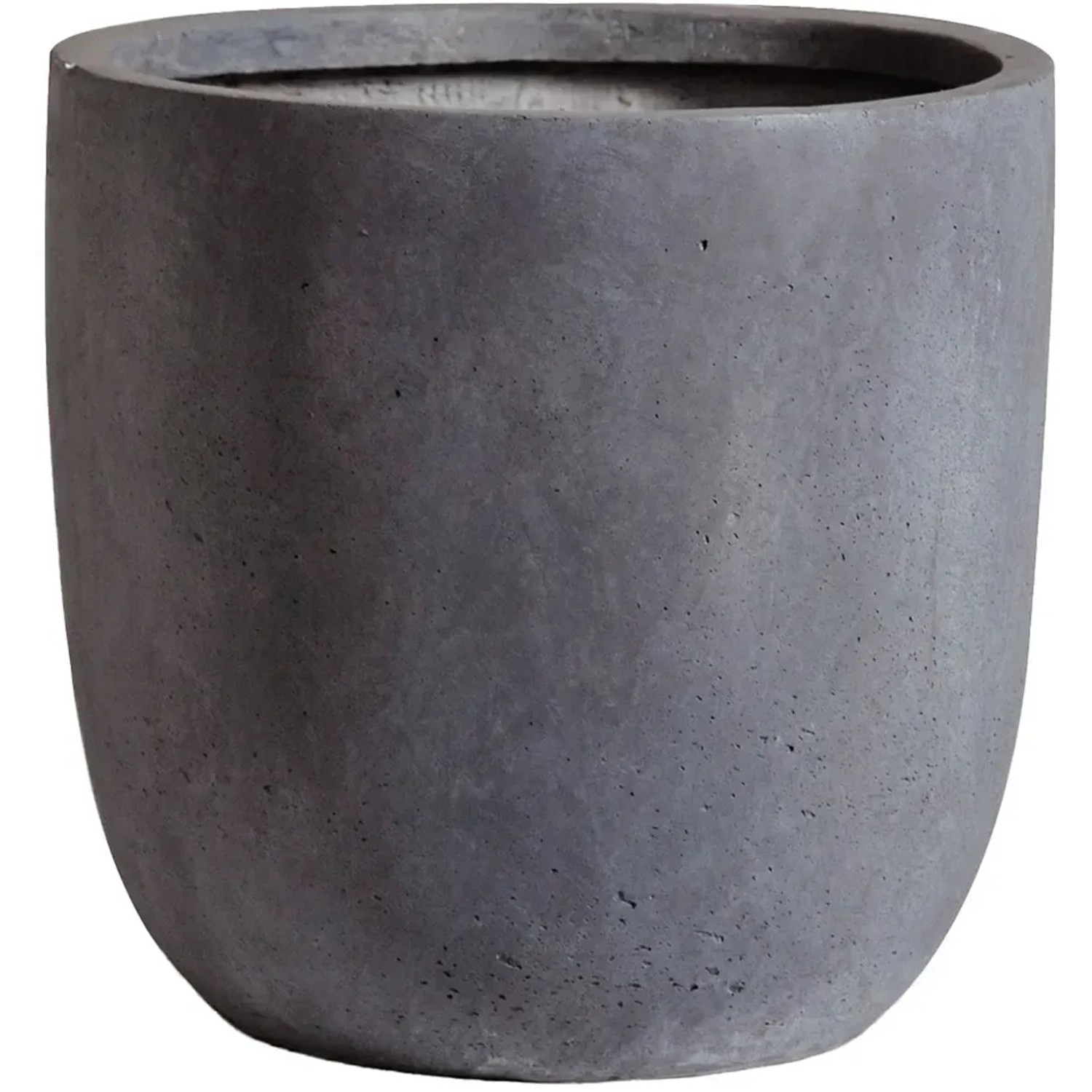 E-shop Mega Collections Kvetináč Clayfibre Egg Pot autentická sivá pr. 25 x 25 cm