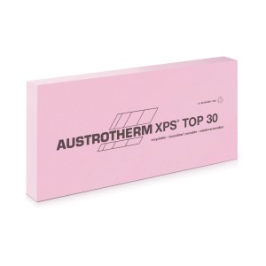 Ružová izolačná doska Austrotherm XPS TOP 30 pre tepelnú izoláciu.
