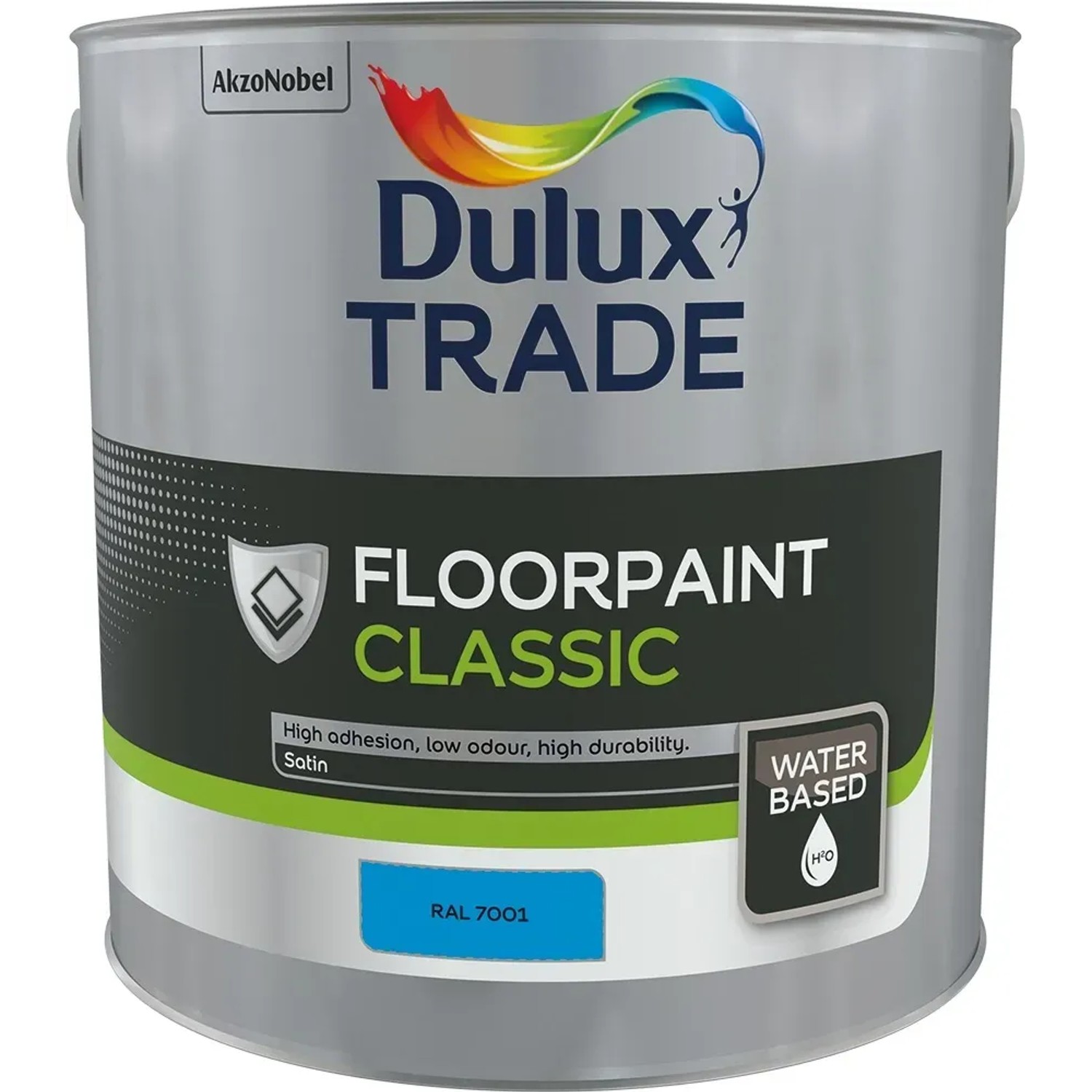 E-shop Dulux Trade Univerzálna farba Floorpaint Classic RAL7001 svetlo sivá 3 kg