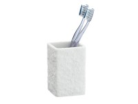 Wenko Pohár na zubné kefky Villata biely polyrezín 7,5 x 10 x 7,5 cm Wenko Pohár na zubné kefky Villata biely polyrezín 7,5 x 10 x 7,5 cm