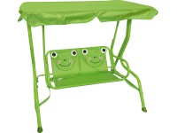 Hollywoodska hojdačka pre deti Abrigo, zelená, 107 x 110 x 80 cm