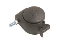 OBI Dvojité koliesko so závitom a brzdou, pr. 50 mm, 30 kg