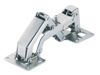 Širokouhlý záves k naskrutkovaniu s pružinou oceľ niklovaná