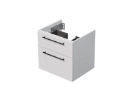 INTEDOOR Kúpeľ.skriňa pod dosku BEE, úchyt čierny, 2zás., š.60cm, biela 3D pruhy