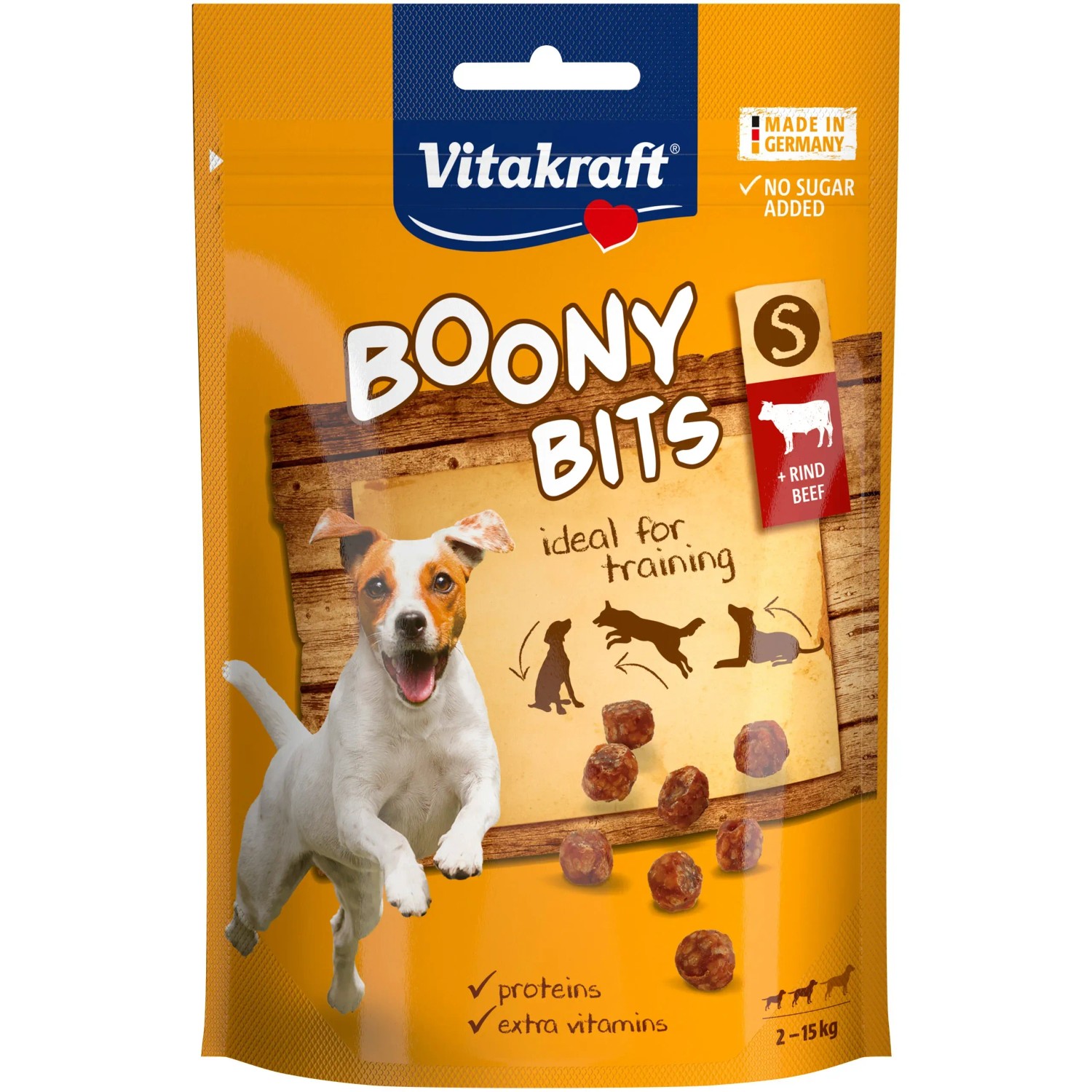 Vitakraft Pochúťka pre psov Boony Bits S, hovädzie, 55 g