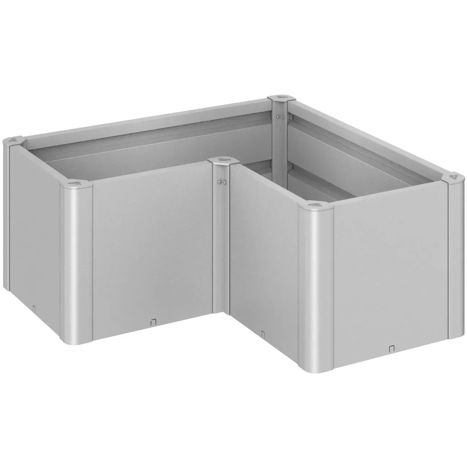 E-shop Biohort Vyvýšený záhon Belvedere Mini L100 strieborný, 102 x 102 x 53 x 45 cm
