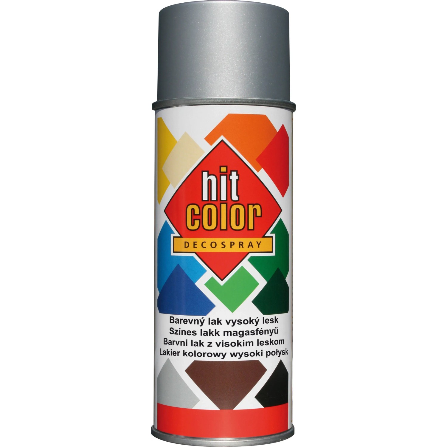 E-shop hitcolor Dekoratívny lak v spreji vysoký lesk RAL 9006 biely hliník 400 ml