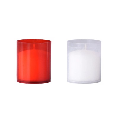 Z-TRADE Vklad do náhrobnej sviečky červený + biely 4 x 50 g