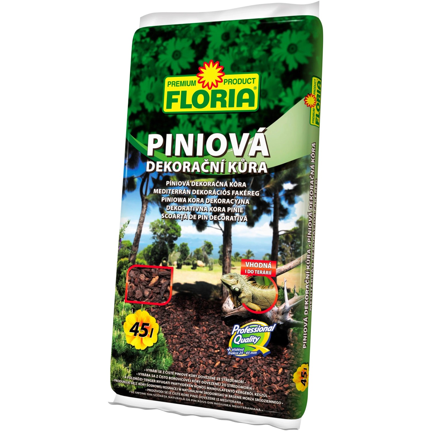 E-shop FLORIA PREMIUM Píniová dekoračná kôra 45 l