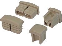 Krytky na nožičky pre balkónovú stoličku Prata 22 x 22 mm, 4 ks