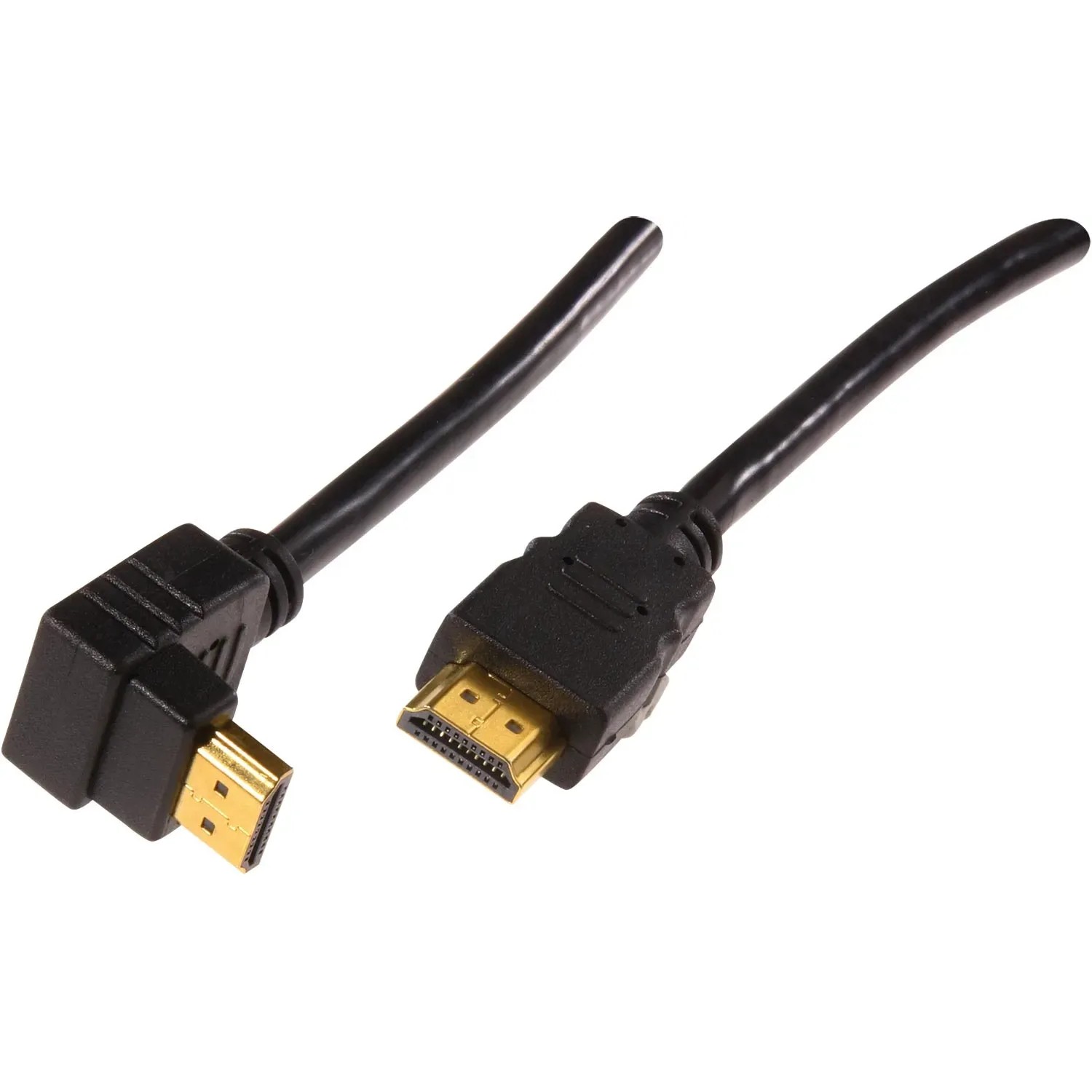 E-shop Schwaiger Vysokorýchlostný HDMI kábel s Ethernetom, 90 °, 1,3 m