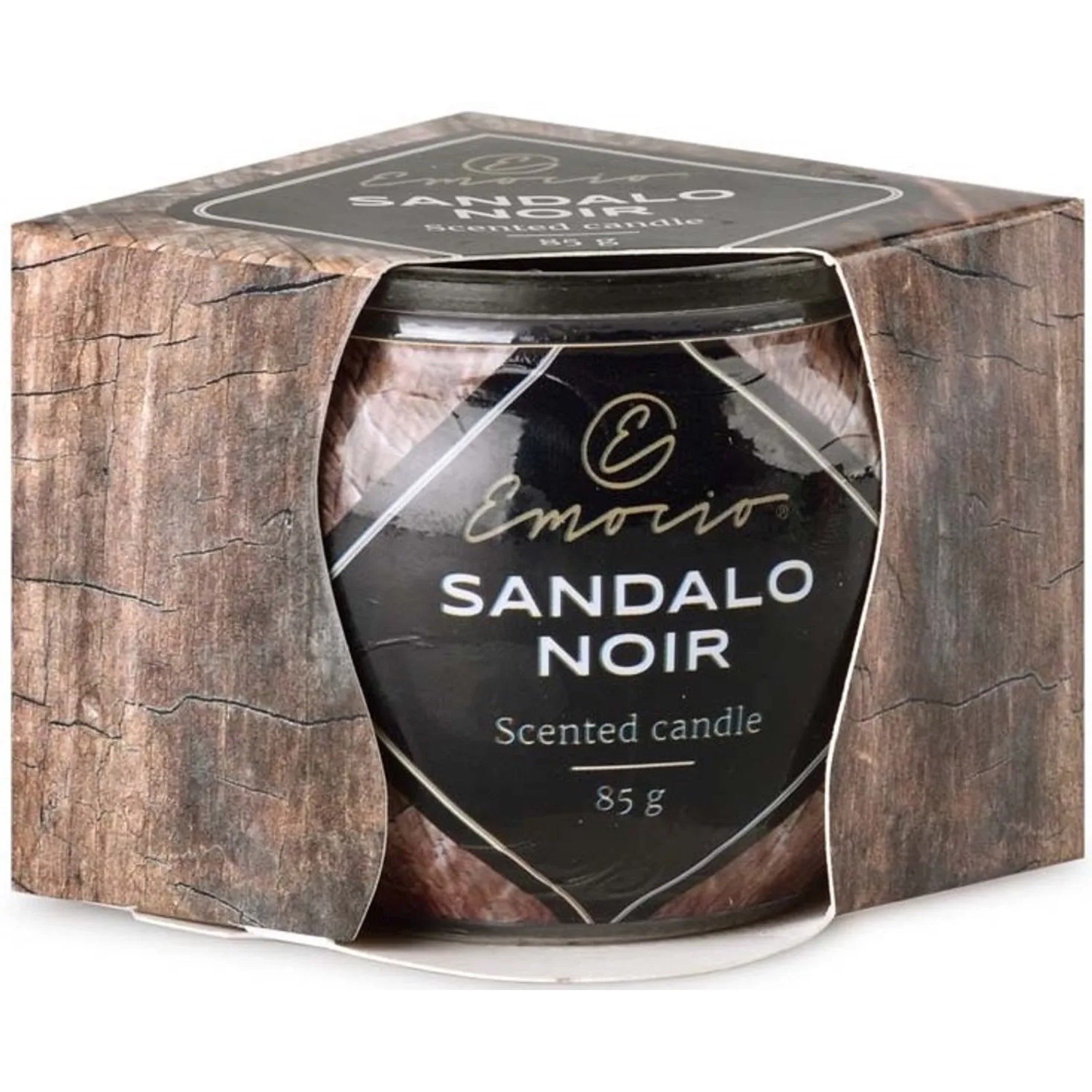 E-shop Emocio Vonná sviečka v skle Sandalo Noir 85 g
