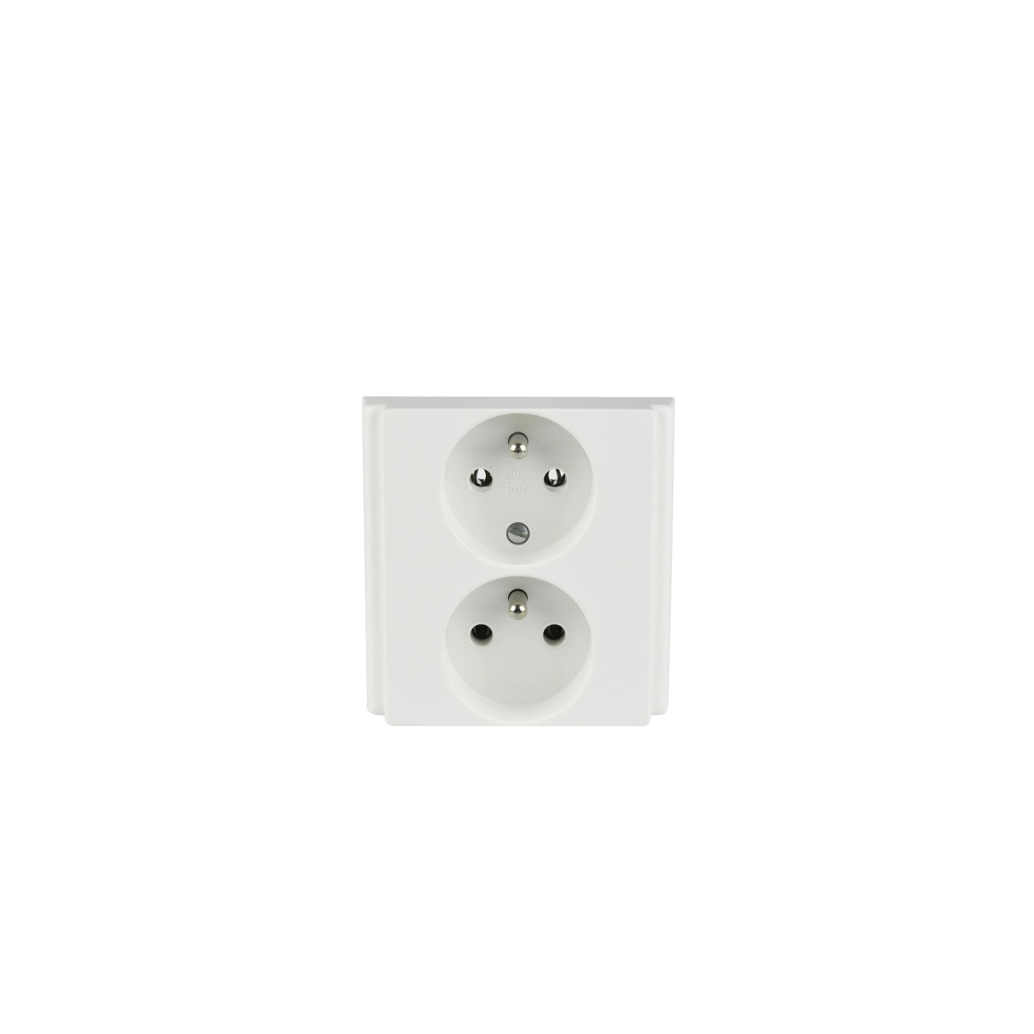 E-shop SEZ Dvojzásuvka pre lištovú škatuľu Standard Z 3222-G krémová 36 x 84 x 82 mm