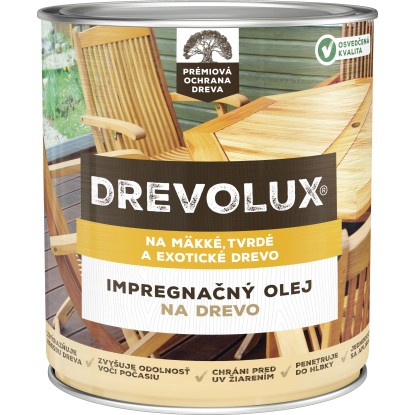 Chemolak Drevolux olej na drevo, bezfarebný 600 ml