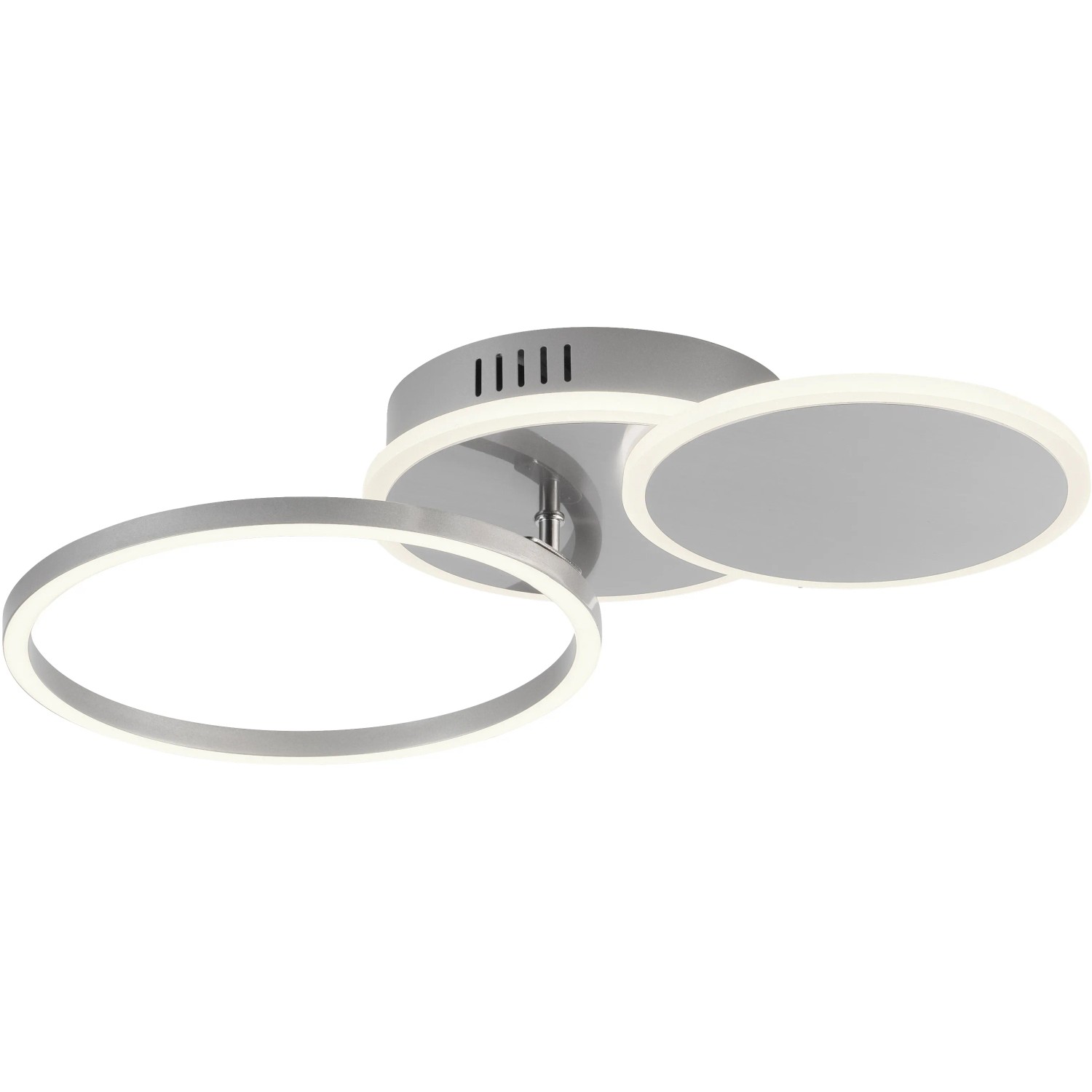 E-shop Leuchten Direkt LED stropné svietidlo SEVENT oceľ 50 x 33,4 cm