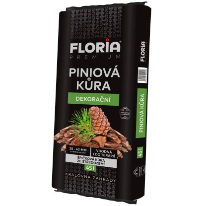 FLORIA PREMIUM Píniová dekoračná kôra 45 l