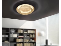 Paul Neuhaus Stropné LED svietidlo Nevis, 4x6 W, železo, zlatá, pr. 50 cm