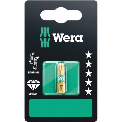 Wera Bit Torx 867/1 Bi-Torsion s diamantovým povlakom TX25 x 25 mm