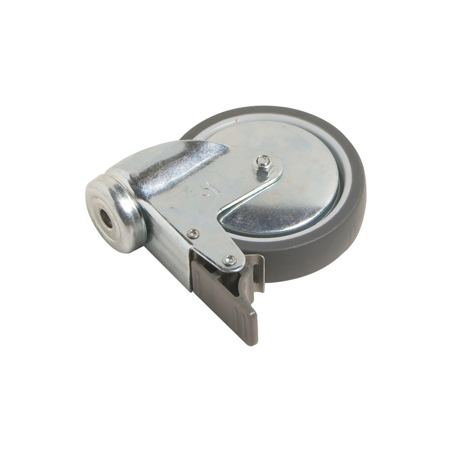 E-shop OBI Otočné koliesko s otvorom, brzdou a klzným ložiskom, pr. 100 mm, 55 kg