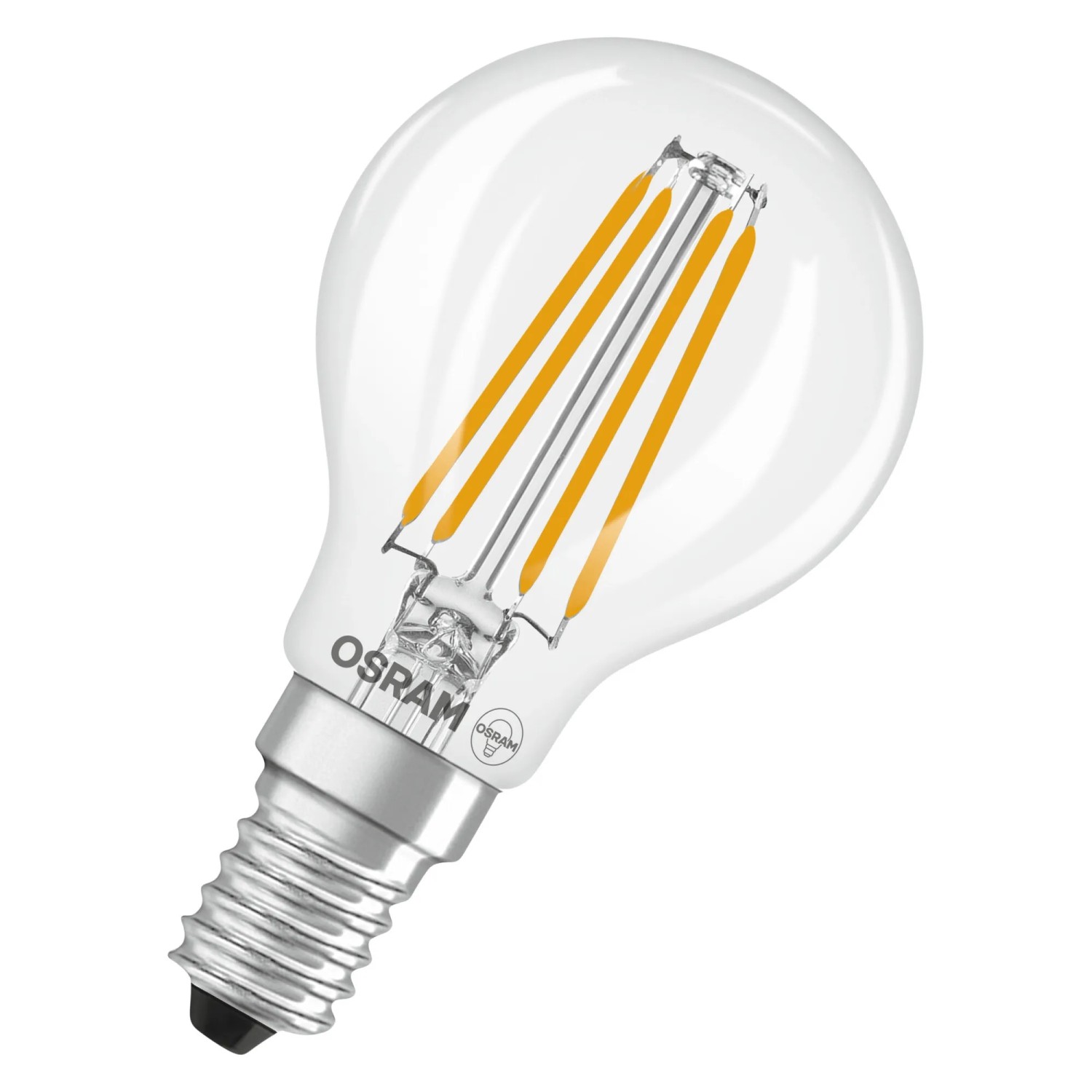 E-shop OSRAM LED žiarovka STAR CLASSIC P 40 FILAMENT E14 3,4 W 470lm 2700K, číra