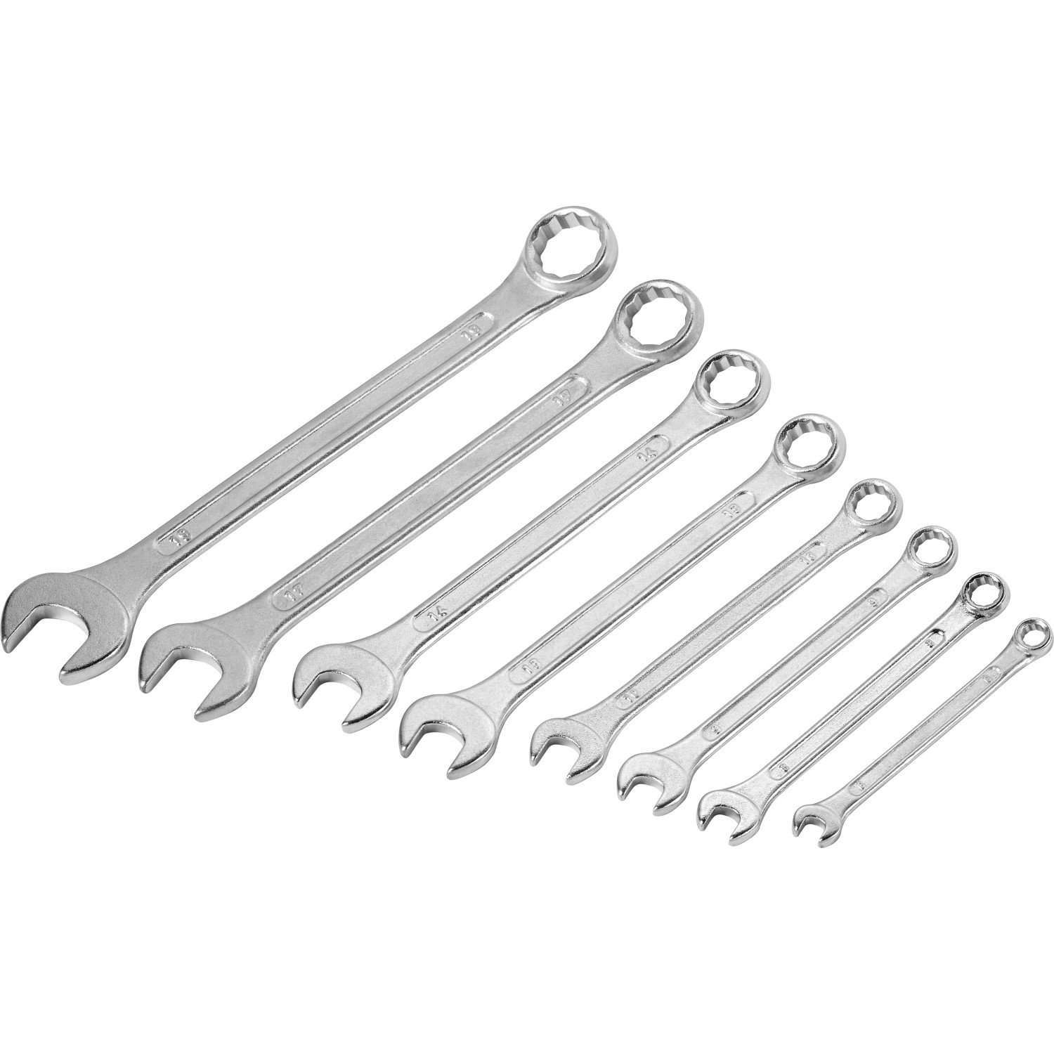 E-shop LUX-TOOLS Súprava vidlicových a prstencových kľúčov 8-dielna 6 mm - 19 mm