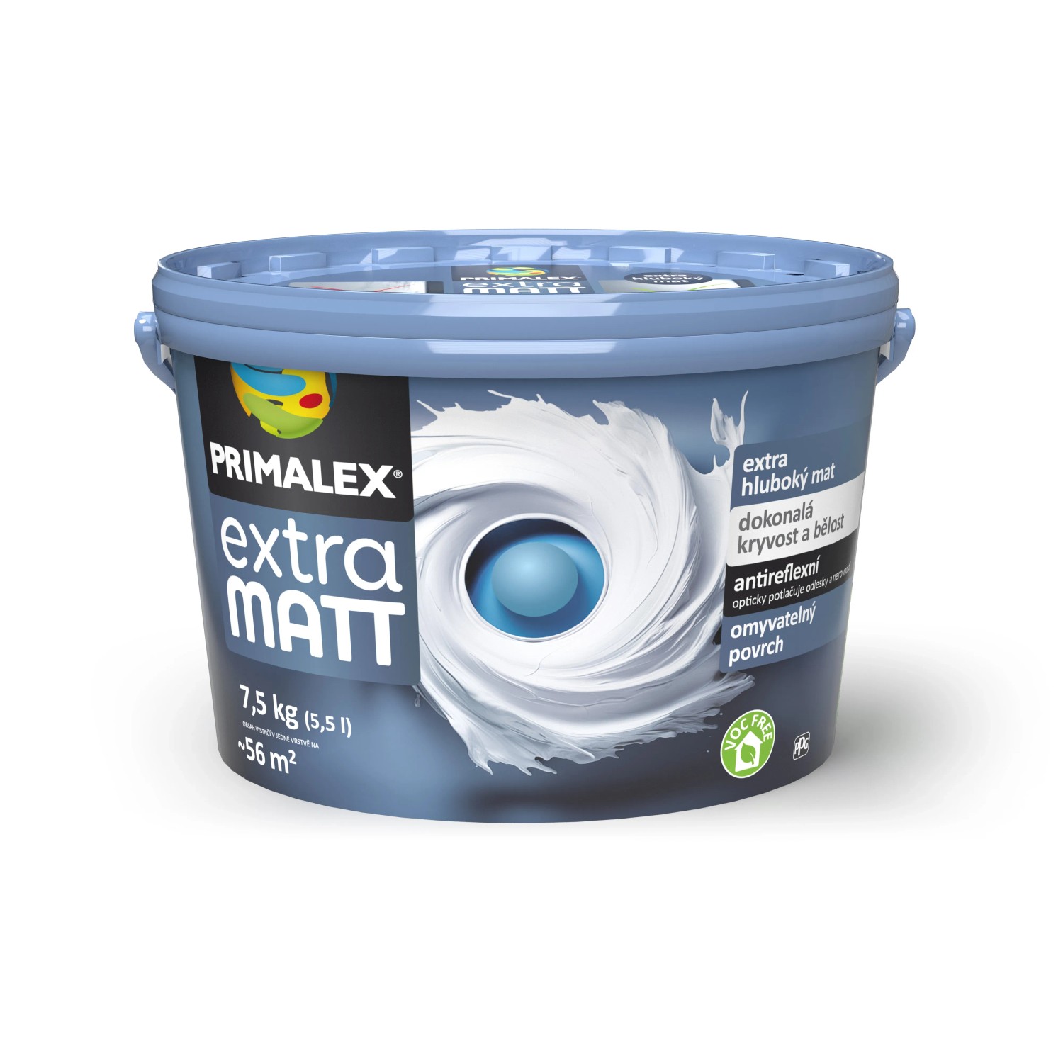 E-shop PRIMALEX Vnútorný maliarsky náter Extra Matt snehobiely 7,5 kg