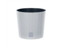 Prosperplast Kvetináč s vkladom Rato Round 20 cm, biely