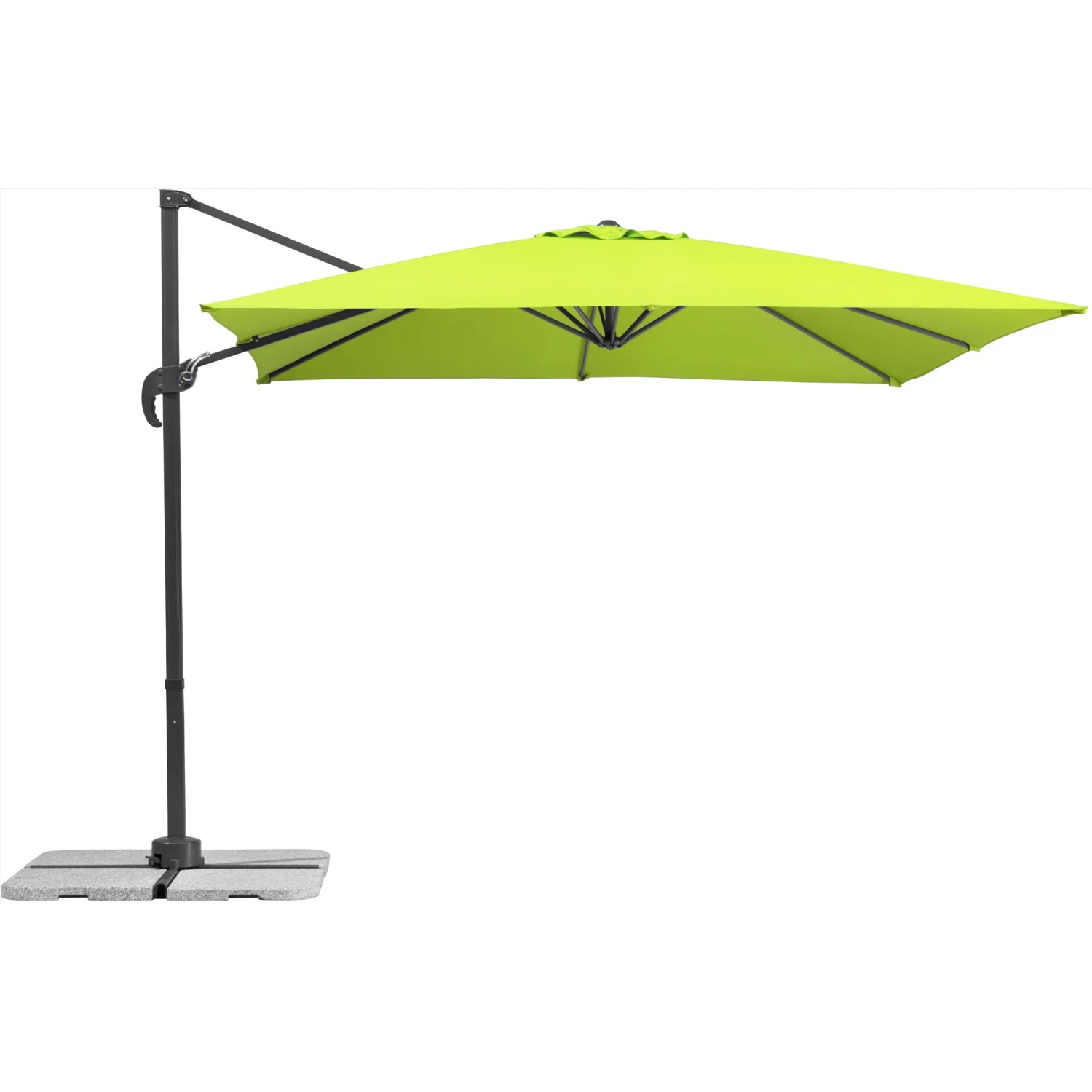 E-shop Schneider Slnečník Rhodos Junior jablkovo zelený 270 x 270 cm