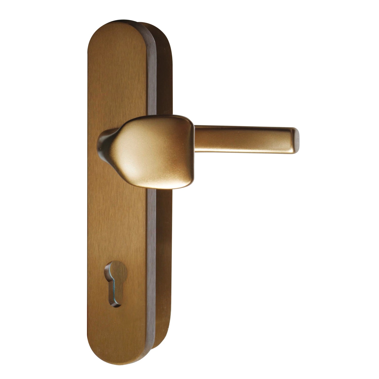 E-shop Richter Czech Bezpečnostné kovanie R 101/72, kľučka - madlo, PZ, TB 3, bronz