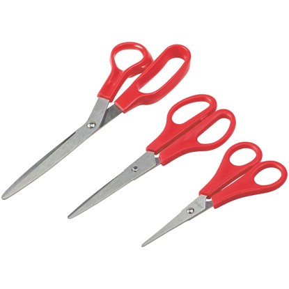 Nožnice súprava 3dielna červená