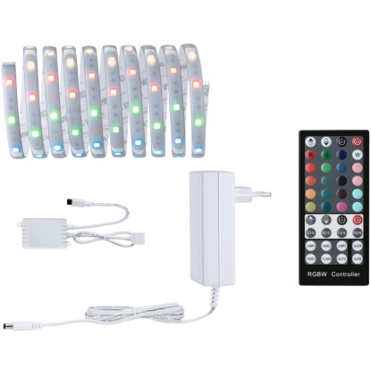 MaxLED 250 základná súprava RGBW 3000K, IP44, 20W 230/24V 36VA strieborná, 3 m